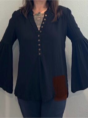 Free People Long Sleeve Blouse XS